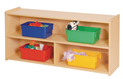 Toddler Two Shelf Storage - Value Line storage, value